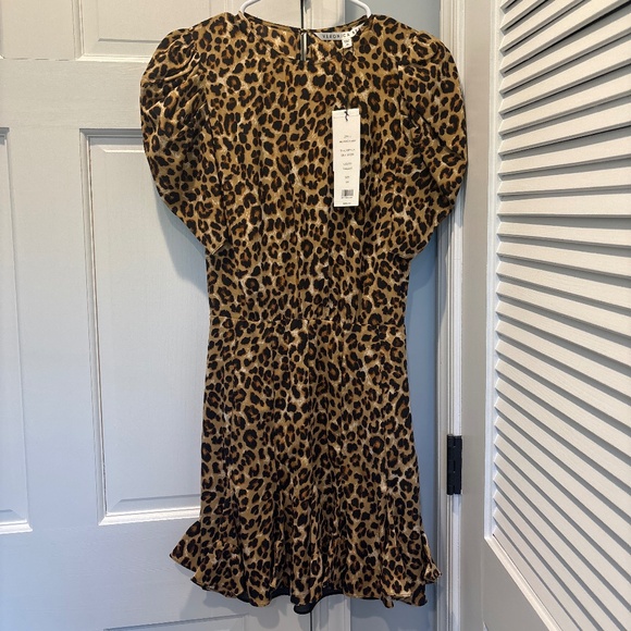 Veronica Beard Lila Dress Leopard 00 - NWT - Picture 4 of 4
